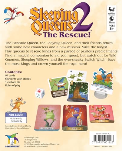 Gamewright Sleeping Queens 2 - The Rescue!