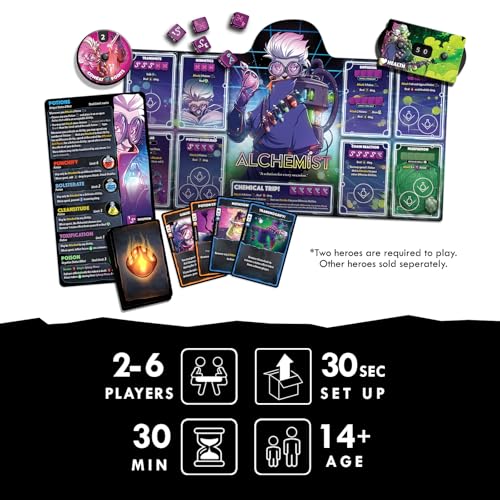 Dice Throne Box Game - Strategic Dice & Card Battler (Alchemist - Hero Pack) - style: Alchemist - Hero Pack