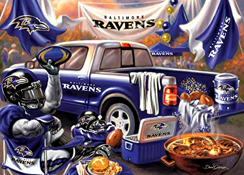 MasterPieces NFL Baltimore Ravens 1000 Piece Jigsaw Puzzle for Adults - Gameday Tailgate Collection, 19.25"x26.75", Eco-Friendly, Challenging, Ages 14+ - style: Baltimore Ravens