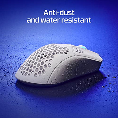 HyperX Pulsefire Haste – Wireless Gaming Mouse – Ultra Lightweight, 61g, 100 Hour Battery Life, 2.4Ghz Wireless, Honeycomb Shell, Hex Design, Up to 16000 DPI, 6 Programmable Buttons – Black, 4P5D7AA - color: Black