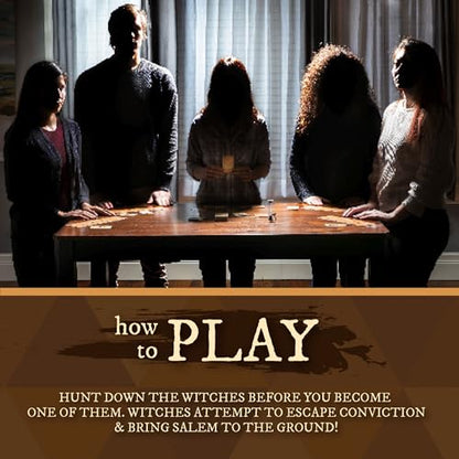 Facade Dark Cites Series Board Game of Strategy, Deceit, and Luck - Card Game for Teens Adults and Family - Salem 1692 - style: Contemporary