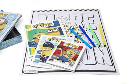 Minions Rise of Gru Despicable Me Activity Tin with Coloring Book, Stickers, Markers, and Poster AS47657