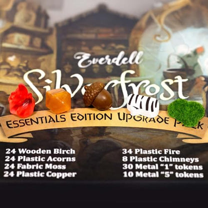 Everdell Silverfrost Essentials Edition Upgrade Pack – Upgraded Resource Tokens & Deluxe Components, Upgrade Kit for Silverfrost Board Game, Essentials Edition Upgrade