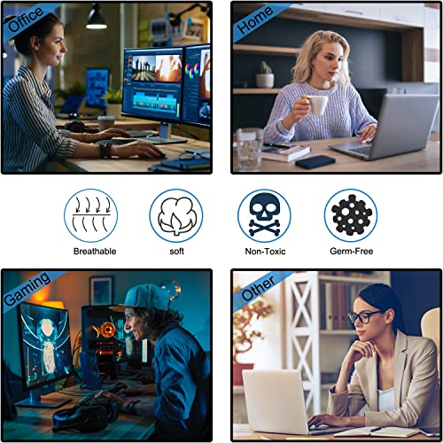 Mouse Pad Gaming, Extra Large Mousepad with Stitched Edges, Premium Microfiber Cloth Surface, Waterproof Non-Slip Base Keyboard Big Desk Mat for Home Office Gaming, 31.5 x 11.8 in, Black - color: Black, size: 31.5L x 11.8W inches