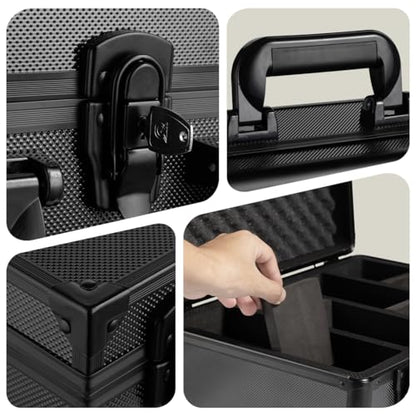 Graded Card Storage Box with With Carry Handle Sports Cards Storage Secure Storage Box Card Case with Dividers Trading Card Organizer for PSA BGS CSG (XL) - size: XL