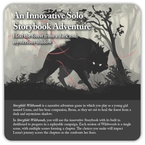 Storyfold: Wildwoods – Solo Narrative Adventure Board Game | 1 Player Board Game | Immersive Storybook Gameplay, Unique River Card Mechanic, Learn as You Play, Fast Setup