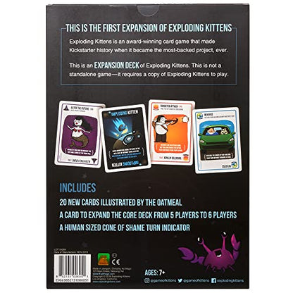 Imploding Kittens Expansion Set - A Russian Roulette Card Game, Easy Family-Friendly Party Games for Adults, Teens & Kids - 20 Card Add-on - style: Expansion: Imploding Kittens
