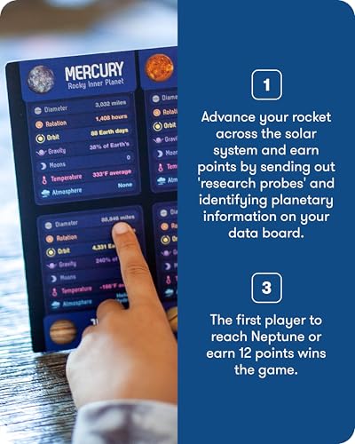 SimplyFun Planet Voyagers - Astronomy Children’s Game - Helps Teach Reading & Science Skills - 3rd to 5th Grade Level - 2-5 Players, for Ages 8 & Up - style: Planet Voyagers
