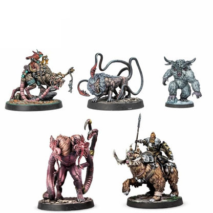 Dungeons & Lasers: Horrors of Deuslair - 15 Miniatures with Scenic Bases - DND Figurine Set for Tabletop RPG Games 5E Compatible - Unpainted and Unassembled - Ages 14+