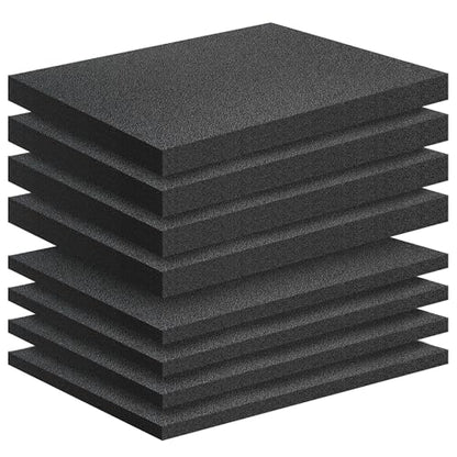 8 Pack Polyethylene Foam Pads for Packing Foam Sheets 2 Size Cuttable High Density Cushioning Inserts Protective Foam for Packing Cases and Crafts- 16" X 12" X (0.4" and 1") - size: 16in*12in*1in+0.4in