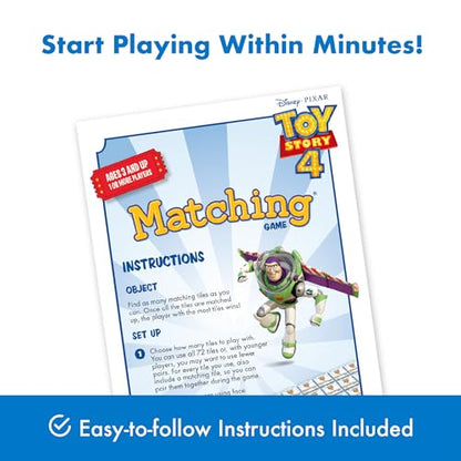 Wonder Forge Toy Story 4 Matching Game | Build Focus and Memory with Woody, Buzz, and Beloved Pixar Characters | Fun and Engaging Activity for Kids Ages 3+ - style: New Packaging