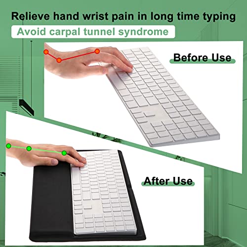 Weewooday Keyboard Wrist Rest for Pad Wrist Rest Stand Compatible with Wireless Keyboard with Numeric Keypad for Easy Typing(Compatible with Magic Keyboard 2 with Numeric Keypad, MQ052LL/A) - style: Compatible with Magic Keyboard 2 With Numeric Keypad, MQ