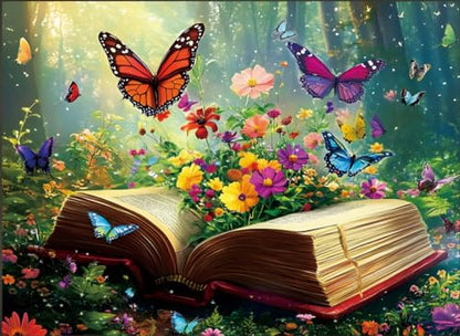 Jigsaw Puzzle 500 Pieces,Flowers Book 500 Piece Puzzles for Adults Seniors Recycled Cardboard Adult Jigsaw Puzzle 500 Piece Activities Great Gift for Friends 20.5 * 15 Inch - style: Books