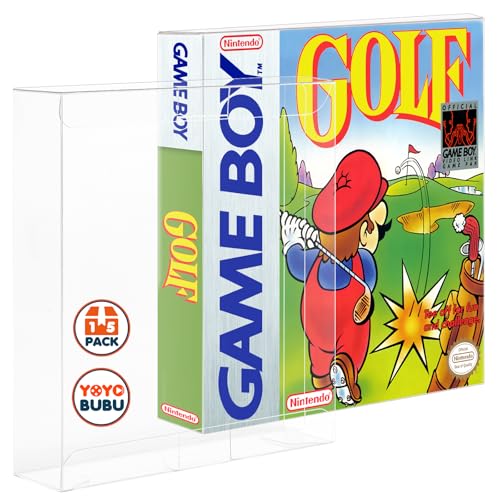 Video Game Protector Compatible for Game Boy, Game Boy Color & Game Boy Advance Boxes – Clear Plastic Sleeve Case – 15 Pack
