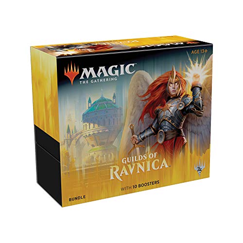 Magic: The Gathering Guilds of Ravnica Bundle | 10 Booster Packs + Land Cards (230 Cards) | Accessories