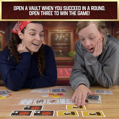 Thames & Kosmos The Gang — Cooperative Poker Card Game | Family Game Night & Strategy Game for Adults, Teens & Kids | Team-Based Heist Game | 3–6 Players | Ages 10+ | 20 Min