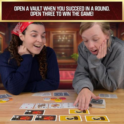 Thames & Kosmos The Gang — Cooperative Poker Card Game | Family Game Night & Strategy Game for Adults, Teens & Kids | Team-Based Heist Game | 3–6 Players | Ages 10+ | 20 Min