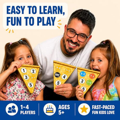 Addition & Subtraction Math Board Game Kindergarten Math Games for Kids 5-7 | Kindergarten & 1st Grade, STEM Board Game for 5+ Year old, Homeschool & Classroom Learning, Educational & Fun Pizza Game - size: Addition & Subtraction