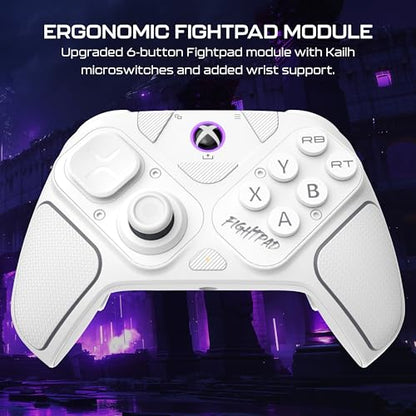 Turtle Beach Victrix Pro BFG Reloaded Wireless Gaming Controller for Xbox | Xbox Series X|S, Xbox One, PC, Modular, Fightpad Module, Hall-Effect Sticks, Triggers, 4 Remappable Buttons, Esports, White - color: White