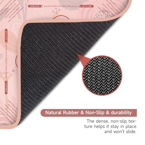 Deyimmei Mahjong Mat for Table - Non-Slip Mahjong Table Cover with Storage Pockets, Perfect Mahjong Accessories & Gifts for Women, Men, and Mahjong Enthusiasts (Blush Garden) - style: Blush Garden