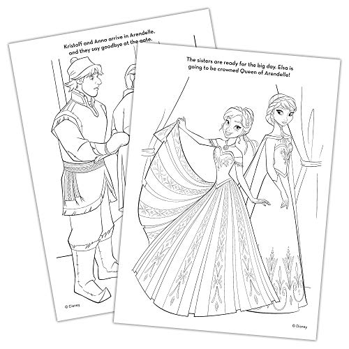 Disney Frozen 2 Anna and Elsa Coloring and Activity Carry Set with Sticker Sheets AS45853 Bendon, Multicolor