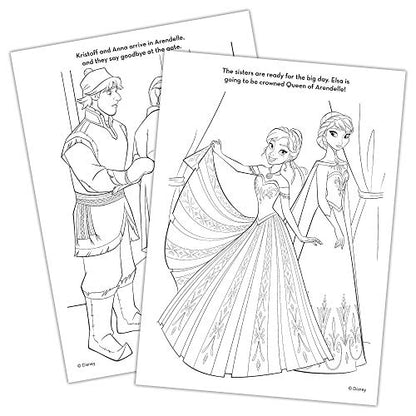 Disney Frozen 2 Anna and Elsa Coloring and Activity Carry Set with Sticker Sheets AS45853 Bendon, Multicolor