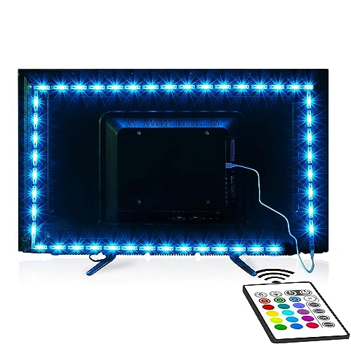maylit Tv Led Backlight, 22.3ft Led Strip Lights for 85-100in Tv, Tv Lights kit with Remote, RGB Bias Lighting for Room Decor - color: RGB (Remote Control), size: 22.3FT for 85''-100'' TV