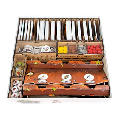 TowerRex Organizer for Paleo Board Game and Paleo Expansions, Board Game Insert, Token Tray, Card Holder, Board Game Accessories