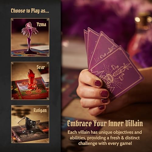 Ravensburger Disney Villainous - Evil Comes Prepared - Strategy Board Game - Play as Stand-Alone, or with Other Villainous Games - with Scar, Ratigan, and Yzma - 2019 Toy of The Year Award - Ages 10+