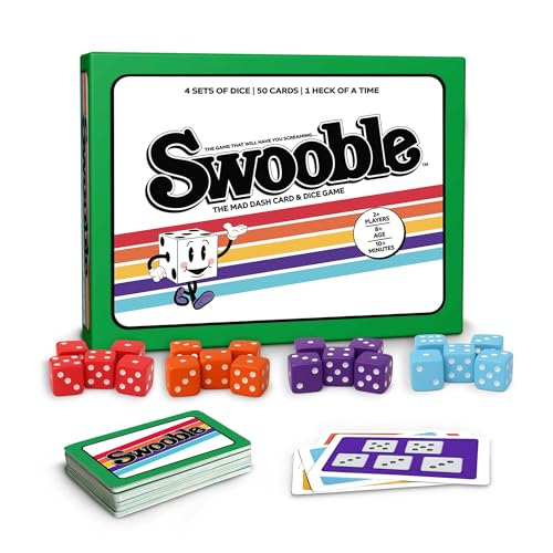 Swooble – Fast-Paced Card & Dice Game | For Kids, Teens & Adults | Family Party Game Night | Ages 8+, 2+ Players |Simultaneous Play | Quick Fun in 10 Minutes or Less