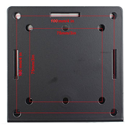 VideoSecu Adjustable Small Device Wall-Mounted Bracket for Cable Box Digital TV Media Players Game Consoles MTC02B 1QJ