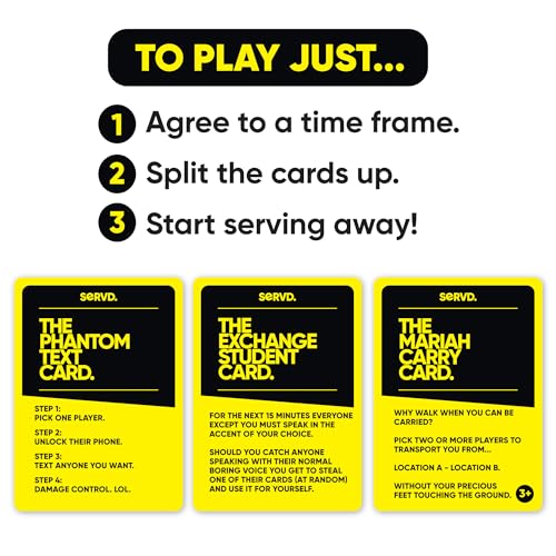 Hasbro SERVD Friends Edition Party Game – Hilarious Real-Life Card Game for Adults – Inject Fun and Strategy into Time with Friends – 2-10 Players – Ages 17+ - style: Friends