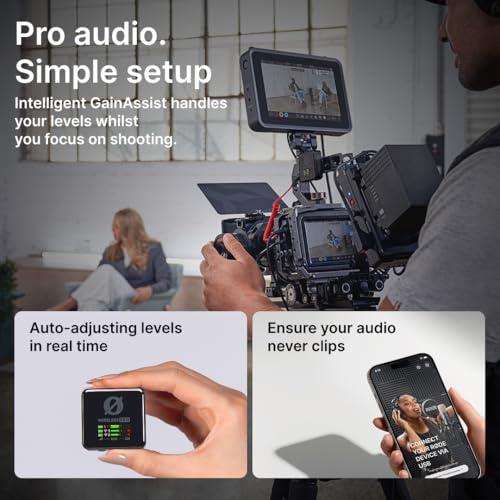 RØDE Wireless PRO Compact Wireless Microphone System with Timecode, 32-bit Float On-board Recording, 2 Lavalier Microphones and Smart Charge Case for Filmmaking and Content Creation | 32-Bit Float Onboard Recording, Timecode, Series Iv 2.4ghz, 32GB Tx Mem