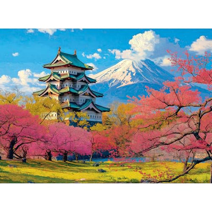 Puzzles for Adults 500 Pieces,Snow Mountain Jigsaw Puzzles 500 Pieces,Japanese Cherry Blossom 500 Piece Puzzles for Adults Funny Jigsaw Puzzle Family Activity Game Nights Gift Toy - style: Snow Mountain