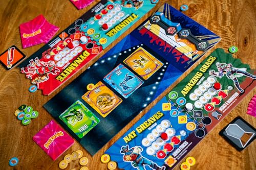 Capstone Games Rowdy Partners Strategy Card Game for 2-4 Players | 30 Minutes, Cooperative Wrestling Game, Trick Taking Game, Family Game Night