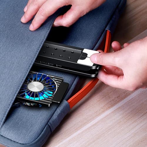 Gaming Laptop Cooling Pad with 2 Cooler Fans, RGB Lights, 7 Gear Height Adjustments, Computer Stand Base with Silent Fans, Laptop Fan Cooler Laptop Cooling Stand Gifts for Women Men
