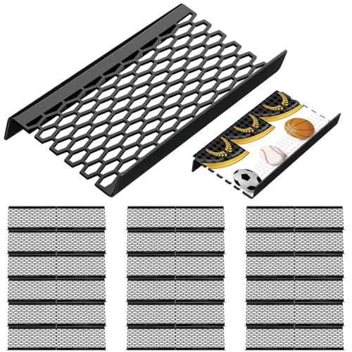 Yalikop 36 Pcs Trading Card Risers for Display Case,Grid | Acrylic Modular Display Risers for Cardshow Vendor Sport Card Board Game - style: Grid