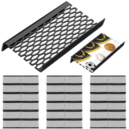 Yalikop 36 Pcs Trading Card Risers for Display Case,Grid | Acrylic Modular Display Risers for Cardshow Vendor Sport Card Board Game - style: Grid