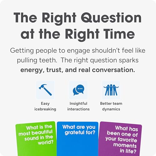 We! Connect Cards - Conversation Cards to Build Trust & Connection - Ideal Office Games, Ice Breakers & Educational Team Building Games - Featured by TEDx (60 Color-Coded Pieces) - color: We! Connect Cards