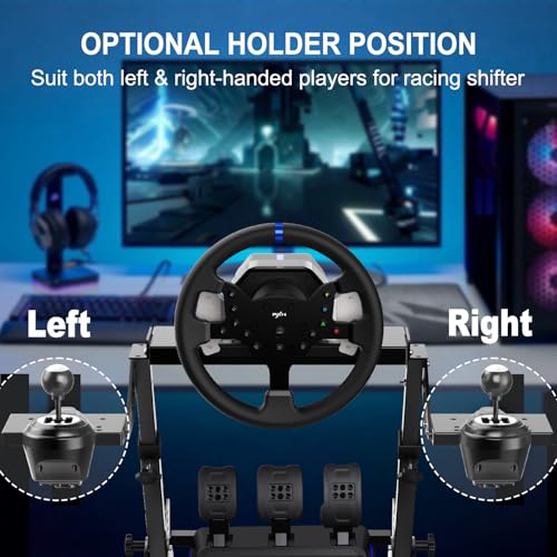 PXN A10 Foldable Racing Wheel Stand – Quick Fold & Easy Setup | Adjustable, Carbon Steel Construction, Sturdy Frame, Racing Simulator Cockpit for V99, V10, VD4, VD6, G29, G920, R3, R5 &More