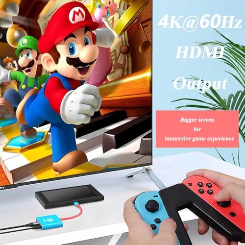 Switch Docking Station for Nintendo Switch, 100W Fast Charging Dock Station with 4K@60Hz HDMI, USB C to HDMI Adapter for Steam Deck, MacBook, Laptop, TV Monitor
