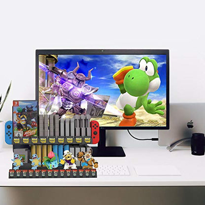 Multifunctional Game Storage and Display Stand for NSW/NDS/3DS/Amiibo/NDS series/Game Boy/FC/SFC/NES/SNES/N64