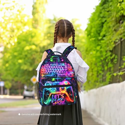 School Backpack for Boys- Video Game Backpacks Boys Backpack for Kids Children Teens Elementary Middle School - Students Bookbag Ages 6-18, Game Bookbag Travel Back Pack - color: Game