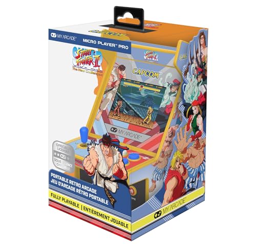My Arcade Super Street Fighter II Micro Player Pro: Capcom Games, Classic Arcades, 2 Games in 1 - style: Street Fighter