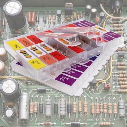 EEEEE 1/2w 20 Values 300pcs 100 Ohm - 1M Ohm with 5% Carbon Resistor Assortment Kit and Electrical Industrial Assorted Set K Ohm Pack for Led Lights - size: 5% 1/2W 20 Values