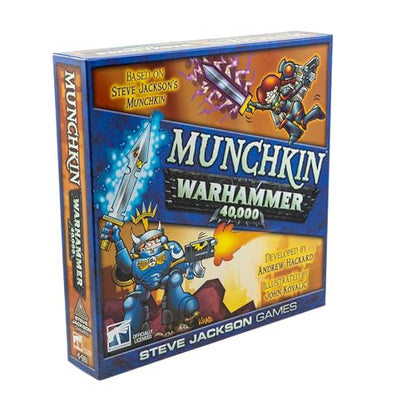 Steve Jackson Games Munchkin Warhammer 40,000 | Strategic Battles with Warhammer Crossover Humor, Grimdark Parody for 3-6 Players, Ages 12+, 60-120 Minutes - style: Munchkin: Warhammer 40000