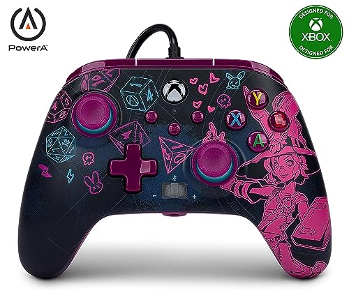 PowerA Enhanced Wired Controller for Xbox Series X|S - Tiny Tina's Wonderlands, Xbox Controller with Detachable 10ft USB Cable, Mappable Buttons and Rumble Motors, Officially Licensed for Xbox - color: Tiny Tina's Wonderlands