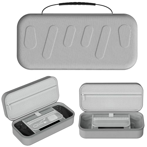 Carrying Case for ROG Xbox Ally X/Ally, EVA Hard Case Travel Storage Bag Anti-Drop Protective Cover for ROG Xbox Ally X Handheld Gaming Console & Accessories (Gray) - color: Gray