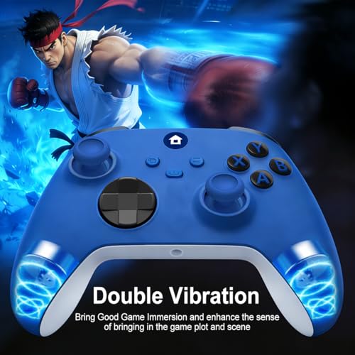 ADHLEK For Xbox Controller, Xbox One Controller- Easily Pair & Switch Between Devices,Compatible with Xbox Series X|S, Xbox One, Windows 10/11 PC - Blue - color: blue