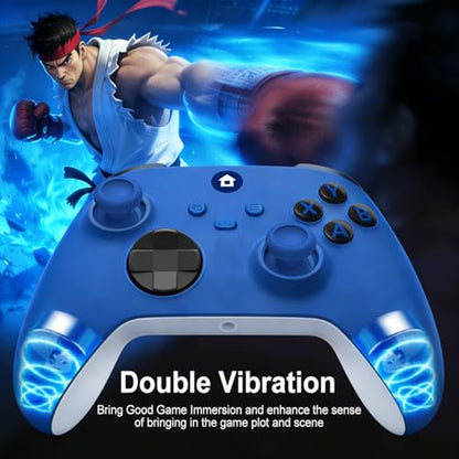 ADHLEK For Xbox Controller, Xbox One Controller- Easily Pair & Switch Between Devices,Compatible with Xbox Series X|S, Xbox One, Windows 10/11 PC - Blue - color: blue